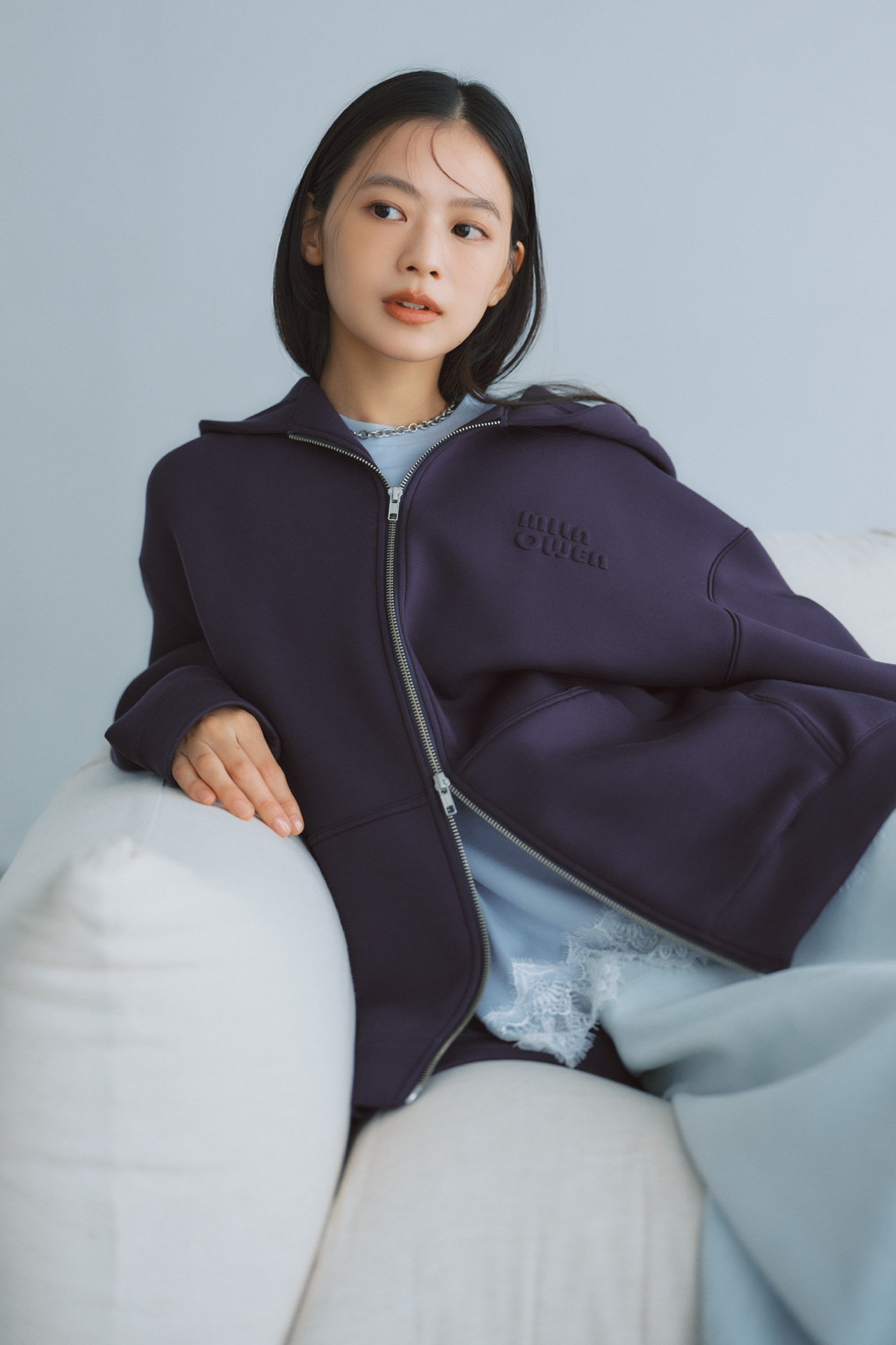 着用1回のみ ミラオーウェン ムートンボアブルゾン ONLINE LIMITED modern and expressive │ Mila Owen（ミラ オーウェン