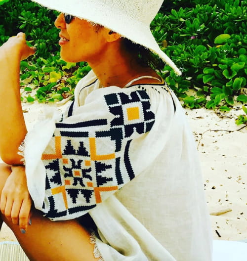 大草さんの海で過ごしているの姿