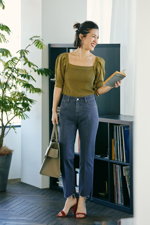 美品✨ミラオーウェン　ジャケット　ツイード　ノーカラー　黒　大草直子着用　入学式 大草直子のLove it! -vol.1- 縦長シルエットでスタイルUP